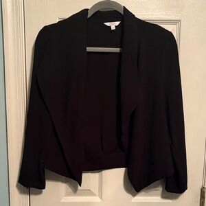 Candie’s draped cropped blazer